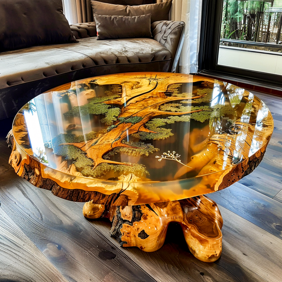 Nature-Inspired Elegance: Transform Your Living Space with Forest Epoxy ...