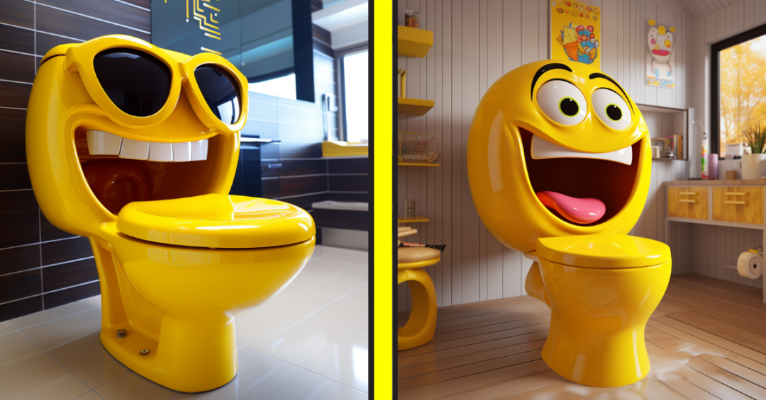 Expressive Elegance: A Visual Feast of Emoji-Themed Toilets to Brighten ...