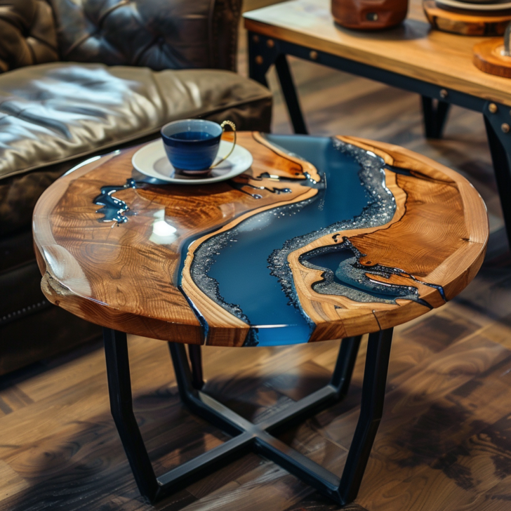 Flowing Elegance: Stunning Epoxy River Coffee Tables