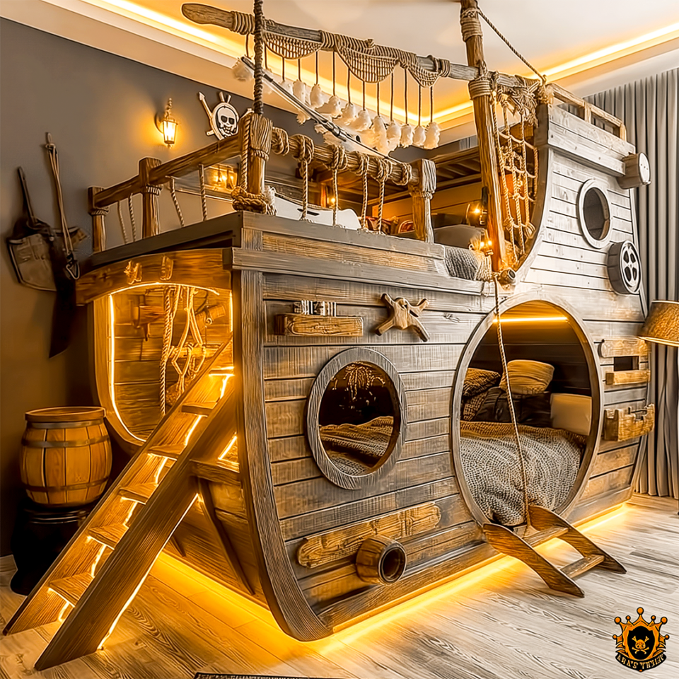 Sail into Dreams: Unveiling the Ultimate Pirate Ship Beds for Adventure ...