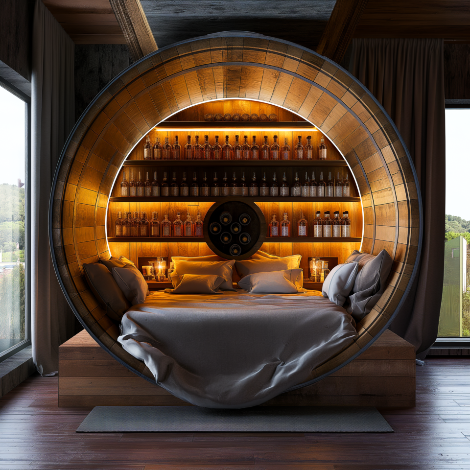 From Vineyard to Bedroom: The Irresistible Allure of Wine Barrel Beds ...