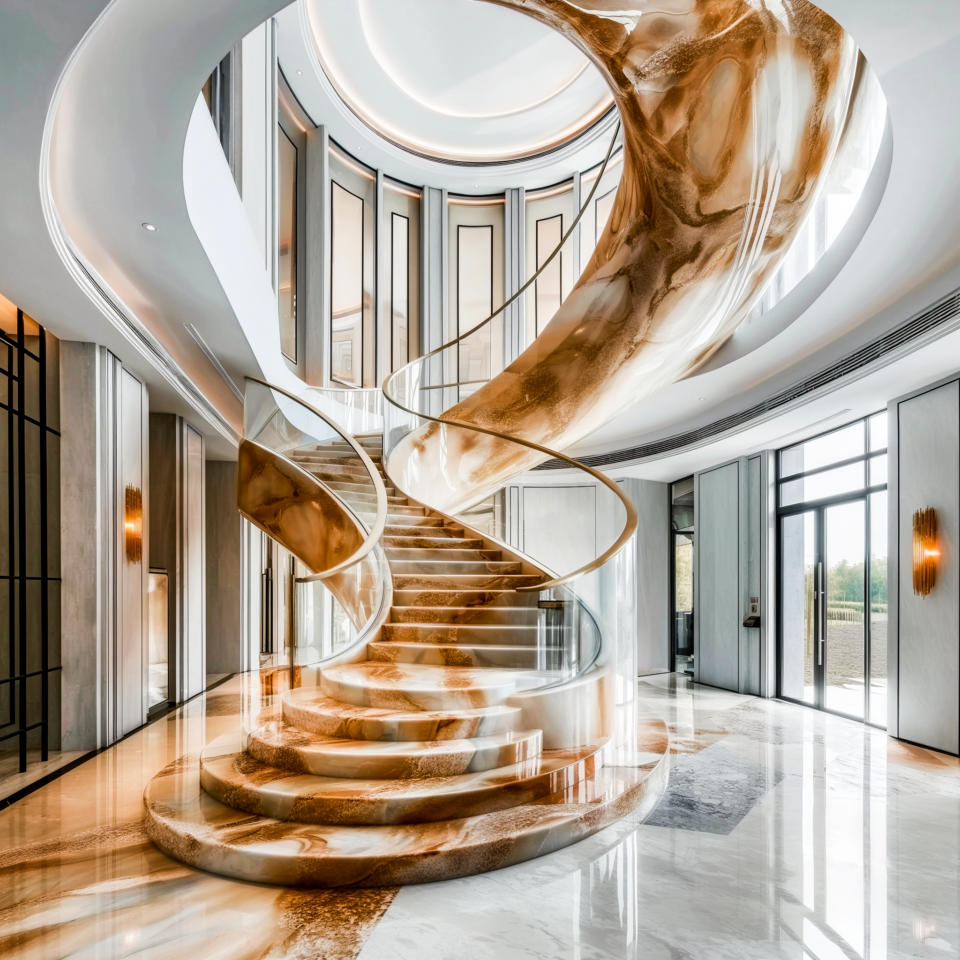 Ascend in Style: Unraveling the Beauty of Marble Staircase Designs ...