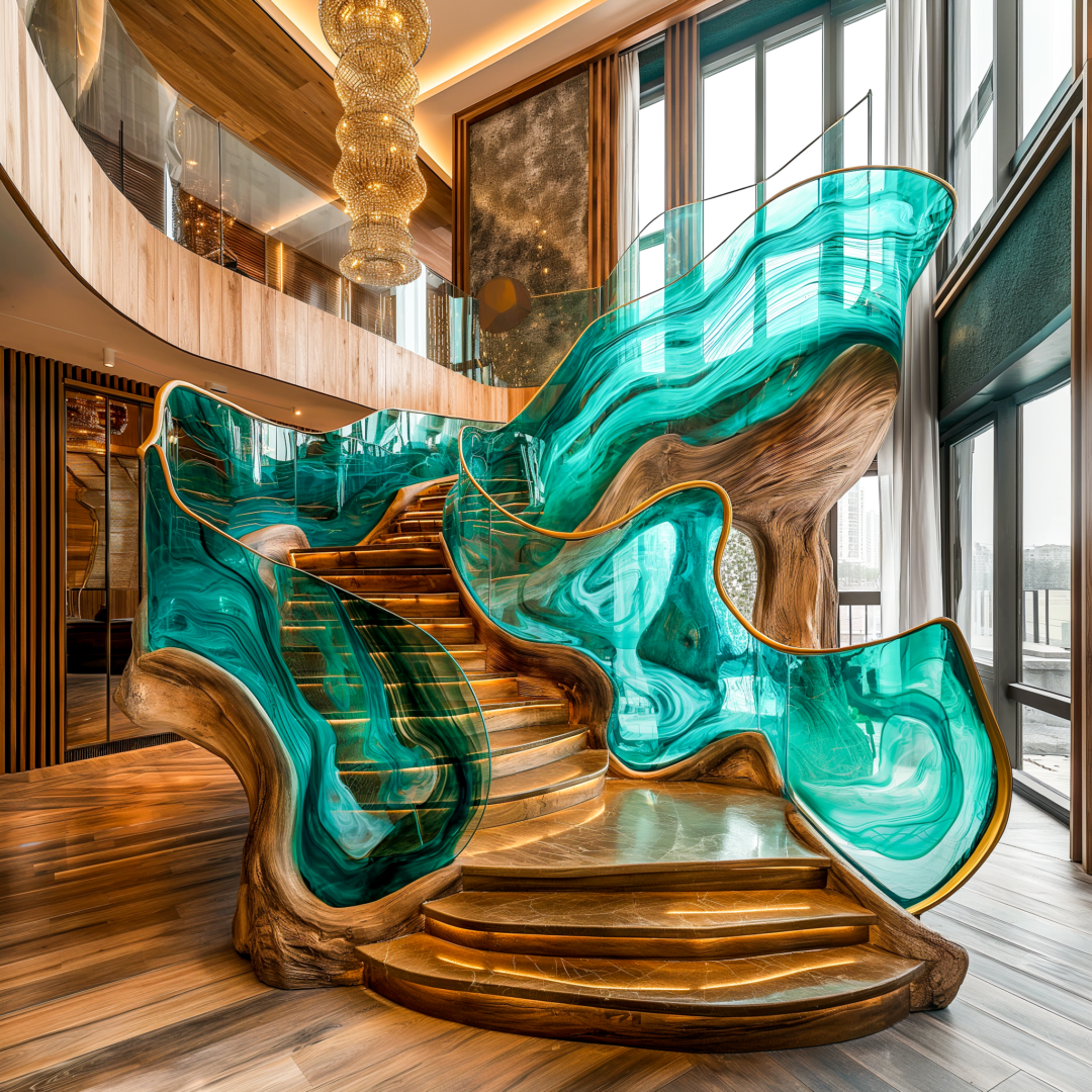 Crafting Connections: Elegant Wood and Glass Staircase Designs for ...