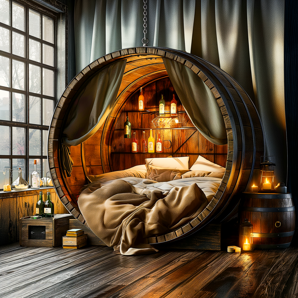 From Vineyard to Bedroom: The Irresistible Allure of Wine Barrel Beds ...