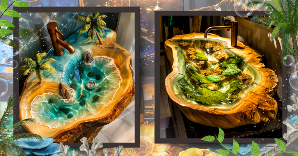 Sink into Serenity: The Allure of Epoxy Nature Sinks in Home Design ...