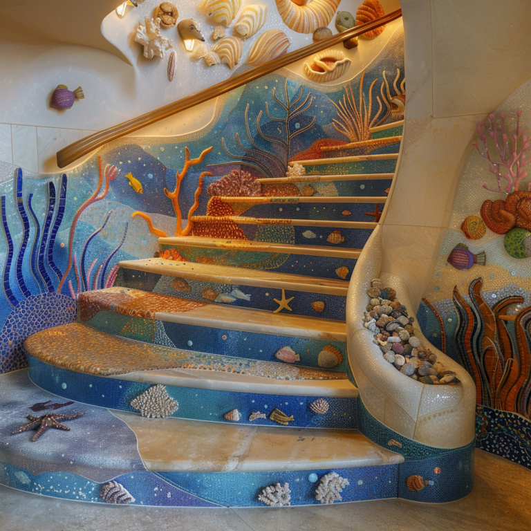 Oceanic Ascension: Stunning Ocean-Themed Staircases for Your Home