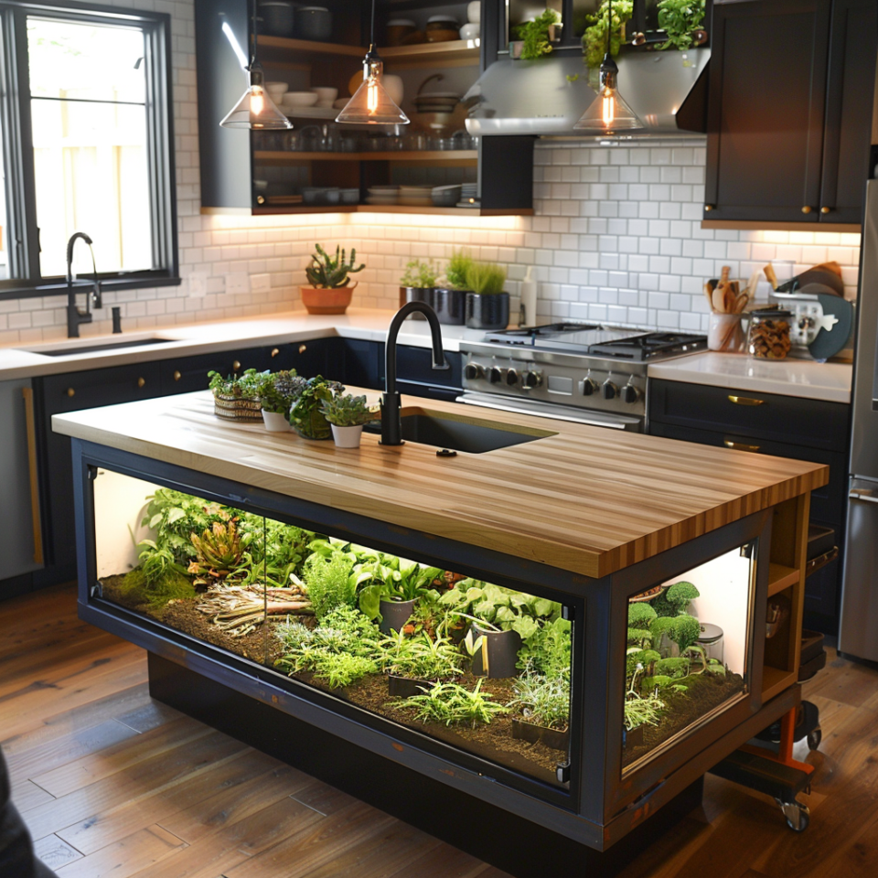 Kitchen Terrarium Terrarium Kitchen Islands: Bringing Nature Into Your Culinary Space