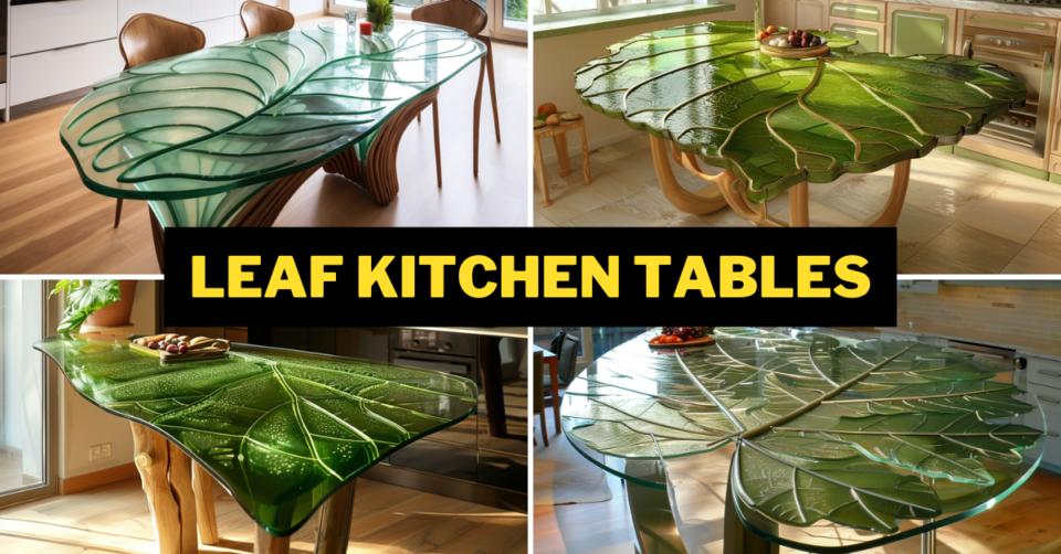 Natural Elegance: Leaf-Shaped Kitchen Tables to Bring the Outdoors In ...