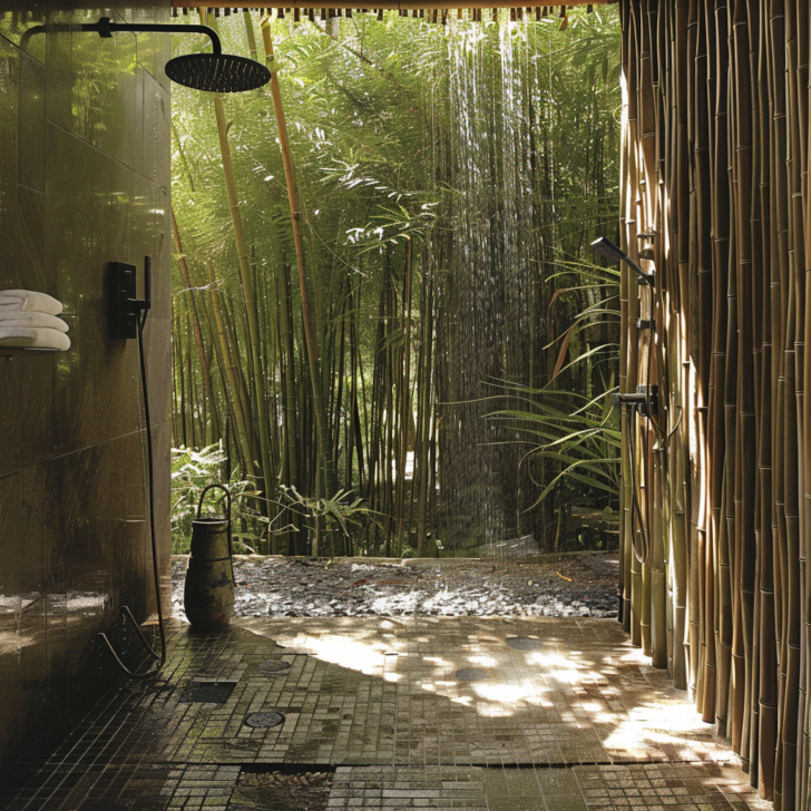 Bathing in Nature: Bamboo Forest Showers for Serene Retreats