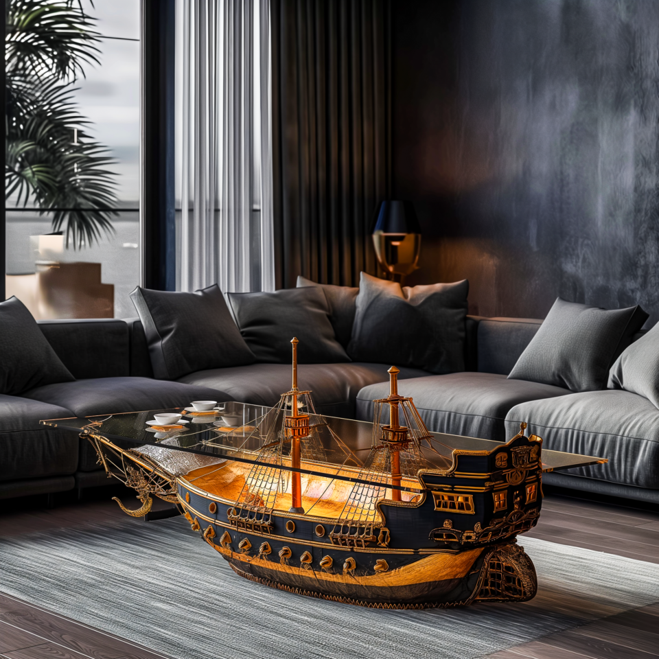 Pirate Ship Coffee Tables: Unleash Your Inner Captain and Elevate Your Living Space ...