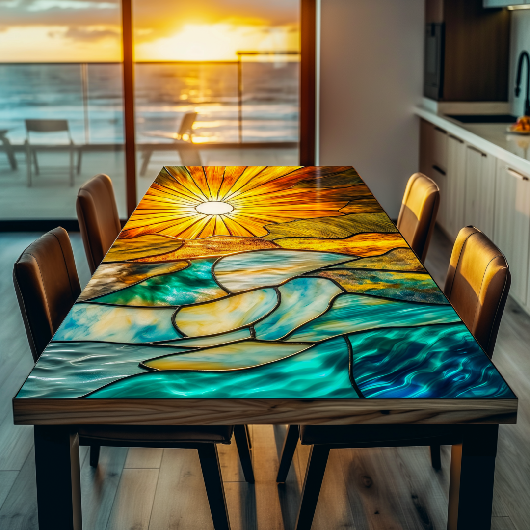 Gather 'Round in Radiance: Elevate Your Dining Space with Stained Glass ...