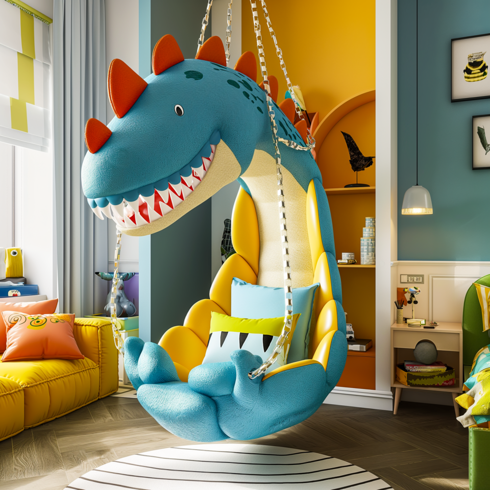 Dino-Sized Comfort: Discover the Mesozoic Magic of Dinosaur Hanging ...