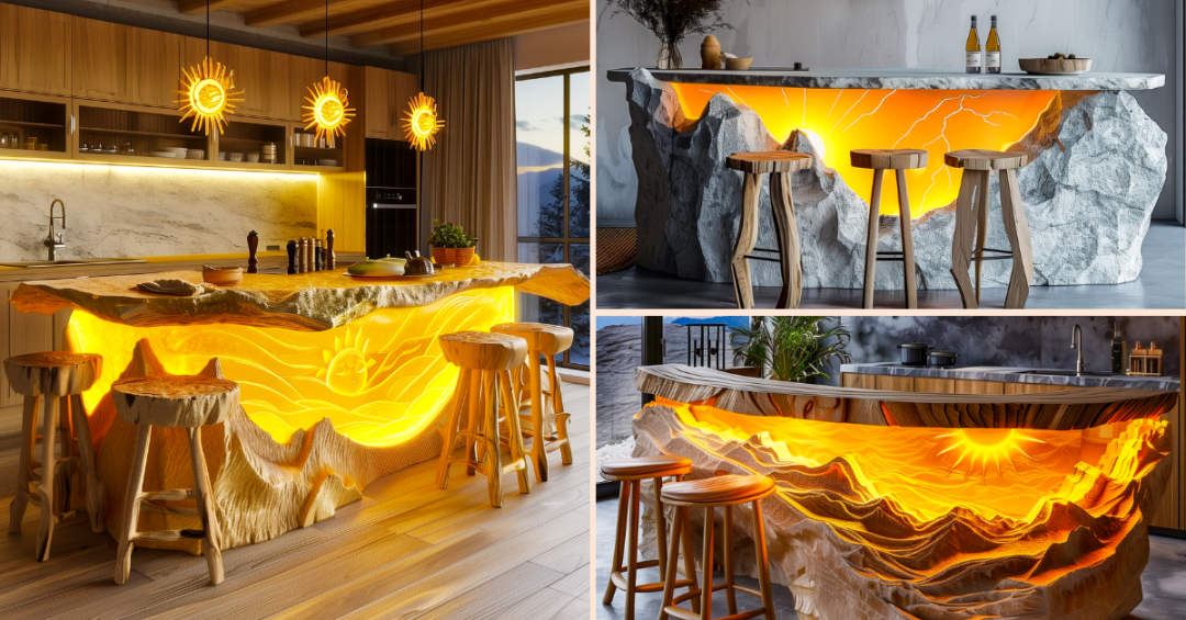 Warm Mornings: Designing the Perfect Sunset-Inspired Kitchen Islands ...