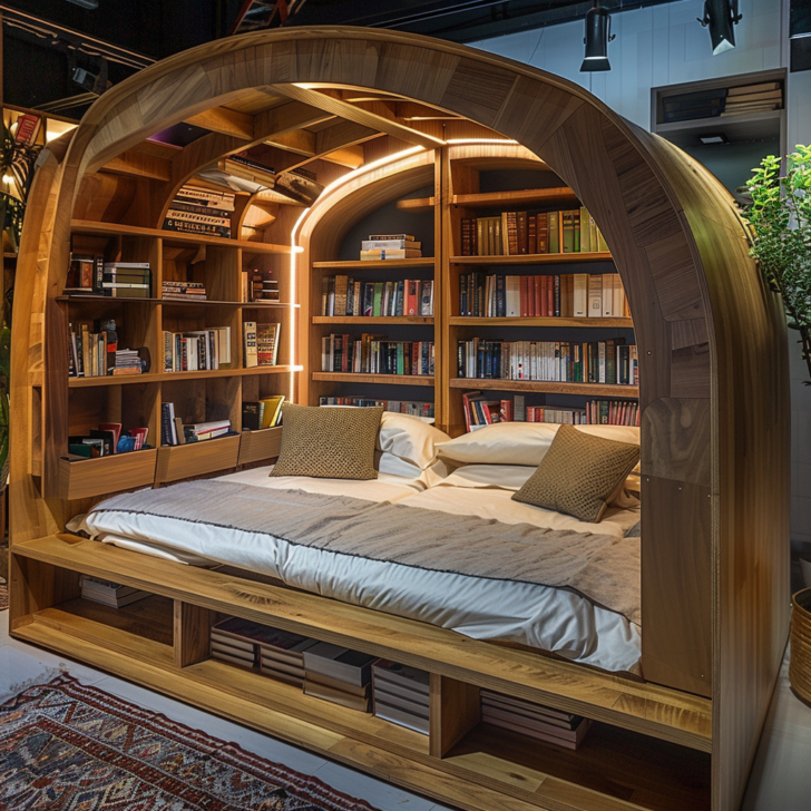 Cozy Reading Retreats: Library Beds for Book Lovers