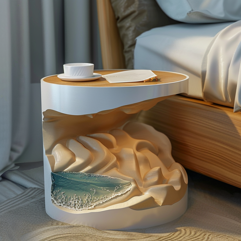 Coastal Charm: Beach-Themed Bedside Tables for Your Bedroom Escape