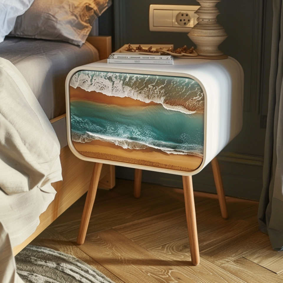 Coastal Charm: Beach-Themed Bedside Tables for Your Bedroom Escape
