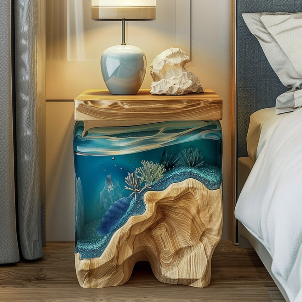 Ocean Dreams: Inspiring Ocean-Inspired Bedside Tables for Coastal Bedrooms