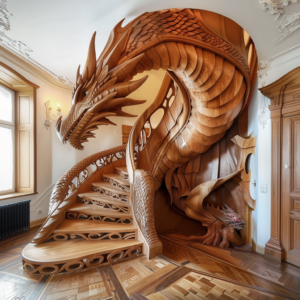 Dragon's Ascent: Marvel at Majestic Dragon Staircases