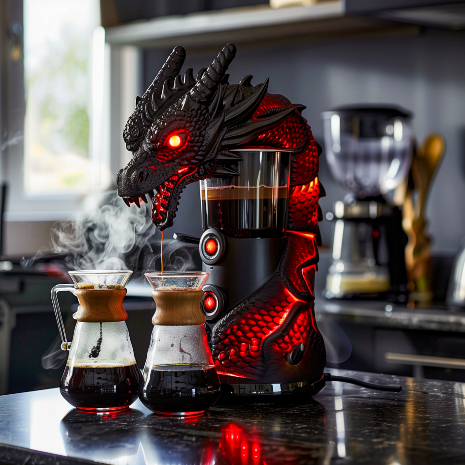 Brewing Magic: The Enchanting World of Dragon-Shaped Coffee Makers ...