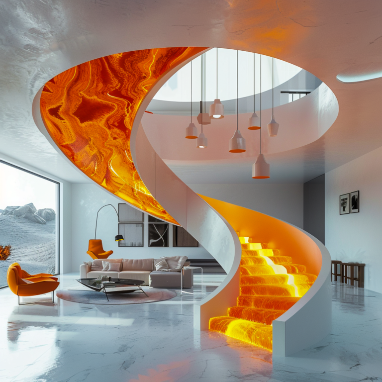 Spiral Lava Epoxy Staircases: A Fusion of Form, Function, and Fiery ...