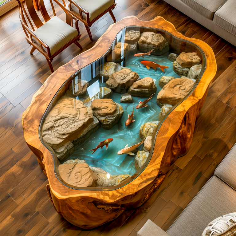 Rocking Inside Table Woodland Wonders: Bringing Nature Indoors with River and Rock Center ...