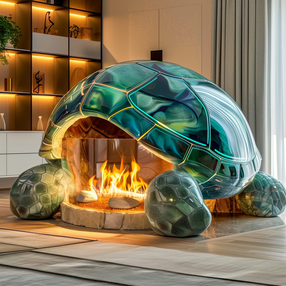 Shell-ebrating Cozy Nights: Turtle Fireplaces for Home Comfort ...